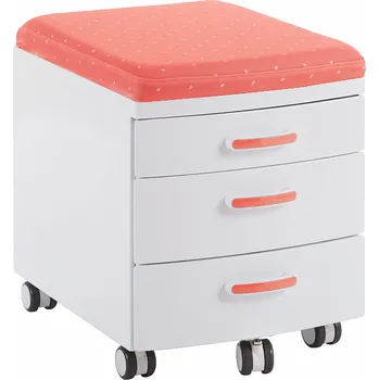 Zásuvkový kontejner KONTEJNER K PSACÍMU STOLU ČERVENÝ I