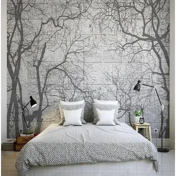 Fototapeta Solution Media 3D tapeta - Kamenná zeď a stromy 6 - Samolepící tapeta - 380-450g/m2