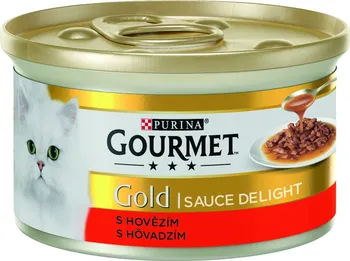 Krmivo pro kočku Purina Gourmet Gold Sauce Delights hovězí 85 g