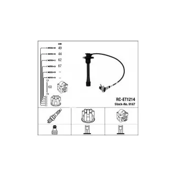 Zapalovací kabel Sada kabelů pro zapalování NGK RC-ET1214 - TOYOTA
