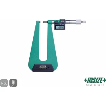 Digitální mikrometr na měření tloušťky plechu 0-25/0,001 mm/7 µm, typ A - ploché doteky INSIZE