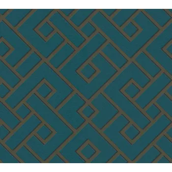 Tapeta A.S. Création | Vliesová tapeta na zeď Michalsky 4 37984-3 | 0,53 x 10,05 m | zelená, zlatá, hnědá + Zelená, zlatá, hnědá vliesová tapeta na stěnu 379843 v rozměru 0,53 x 10,05 m