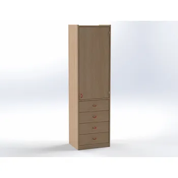 Komoda Skříňka s dvířky a 4 zásuvkami