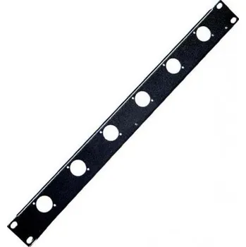 Racková skříň Panel konektorový 1U pro tiebar - ocel 6× XLR