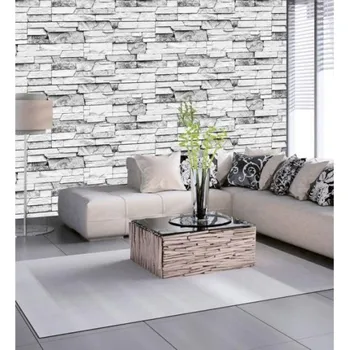 Tapeta DIMEX | Vliesová tapeta na zeď Dimex Line WP-033-02 | 0,75 x 10 m | šedá + Vliesová tapeta na zeď Dimex Line WP03401 v rozměru 0,75 x 10 m