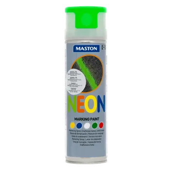 Barva ve spreji Maston Markingspray Neon Green 500ml Označovací barva pro profesionální značení povrchů