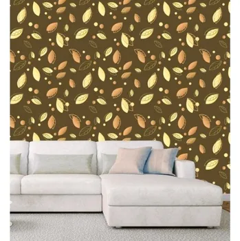 Tapeta DIMEX | Vliesová tapeta na zeď Dimex Line WP-023-02 | 0,75 x 10 m | žlutá, hnědá + Vliesová tapeta na zeď Dimex Line WP02303 v rozměru 0,75 x 10 m