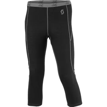 Dámské kalhoty Dámské termo 3/4 kalhoty Merino Scott W´s Pant 7zr0 Merino Vlna Black 220156