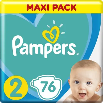 Plenkové kalhoty Pampers New Baby 2 Maxi Pack 4 - 8 kg 76 ks