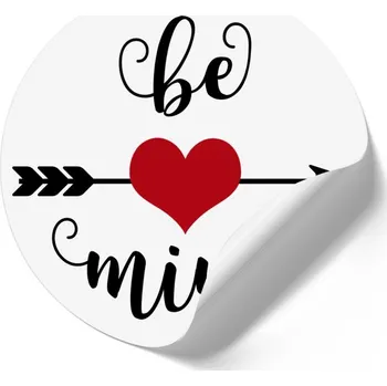 Samolepící dekorace Samolepka - kruh Be mine