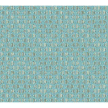 Tapeta A.S. Création | Vliesová tapeta na zeď Trendwall 2 37957-4 | 0,53 x 10,05 m | tyrkysová, zelená, modrá, zlatá + Tyrkysová, zelená, modrá, zlatá vliesová tapeta na stěnu 379574 v rozměru 0,53 x 10,05 m