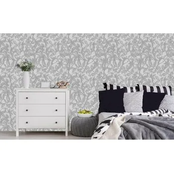 Tapeta DIMEX | Vliesová tapeta na zeď Dimex Line WP-098-01 | 0,75 x 10 m | šedá + Vliesová tapeta na zeď Dimex Line WP09901 v rozměru 0,75 x 10 m