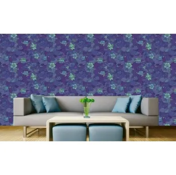 Tapeta DIMEX | Vliesová tapeta na zeď Dimex Line WP-078-01 | 0,75 x 10 m | zelená, modrá, fialová + Vliesová tapeta na zeď Dimex Line WP07901 v rozměru 0,75 x 10 m