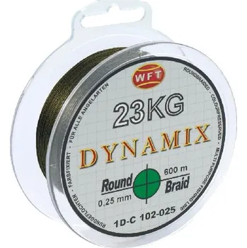 WFT Splétaná Šňůra Round Dynamix KG Zelená 300 m - 0,30 mm 26 kg