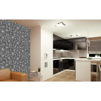 Tapeta DIMEX | Vliesová tapeta na zeď Dimex Line WP-119-01 | 0,75 x 10 m | šedá, bílá + Vliesová tapeta na zeď Dimex Line WP12001 v rozměru 0,75 x 10 m