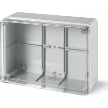 Elektroinstalační krabice 686.227 686.227 Instalační krabice průhledná SCABOX IP56 - 190x140x70mm SCAME