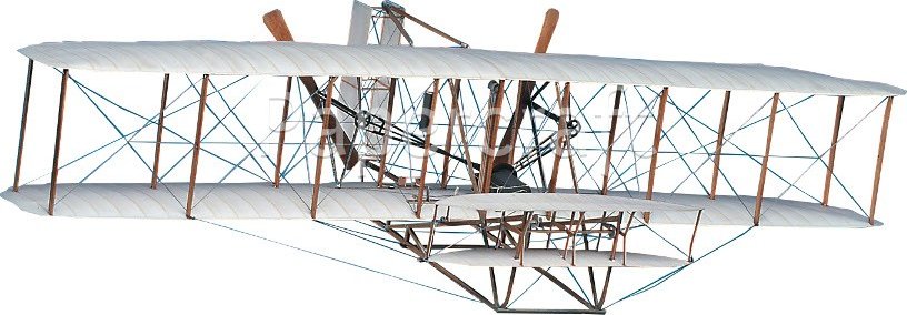 Papírový model - Letadlo Wright-Flyer I (600) - 107000024