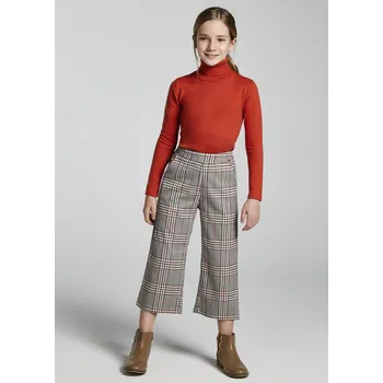 Dívčí legíny Mayoral Kostkované zkrácené kalhoty cihlově červené Mayoral 7564 Rozměr: 140 (10 let)
