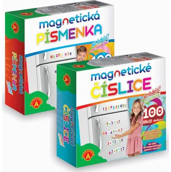 Předškolní výuka Alexander Sada Magnetická písmenka+Magnetická čísla na lednici (Bundle)