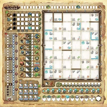 Desková hra TLAMA games Papírové Doupě - stíratelný list pro hru