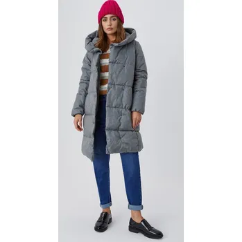 Dámský kabát Kabát Moodo Aya grey XS