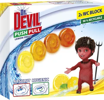 Čisticí prostředek na WC Dr. Devil Push Pull gel 2 x 20 g