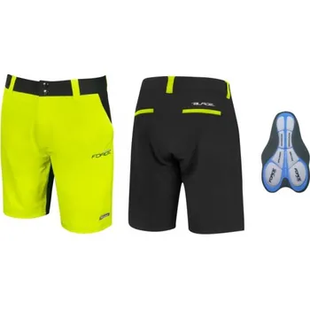 Pánské kraťasy cyklistické volné kraťasy Force Blade, černá/fluo - vel. L 118938