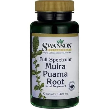 Přírodní produkt Swanson Muira Puama kořen 400 mg 90 cps.