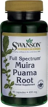Přírodní produkt Swanson Muira Puama kořen 400 mg 90 cps.