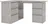 vidaXL Rohový psací stůl 145 x 100 x 76 cm, betonově šedý