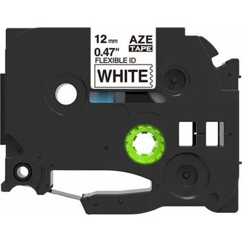 Pásek do tiskárny Kompatibilní páska Brother TZ-FX231/TZe-FX231, 12mm x 8m, flexi, černý tisk/bílý podklad