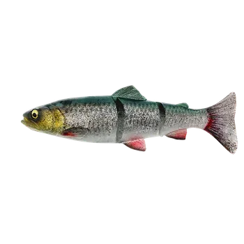 Umělá nástraha Savage Gear Gumová Nástraha 4D Linethru Trout Slow Sinking Green Silver - 20 cm 93 g