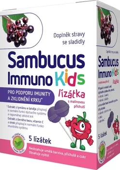 Pamex Pharmaceutical Sambucus Immuno Kids lízátka 5 ks