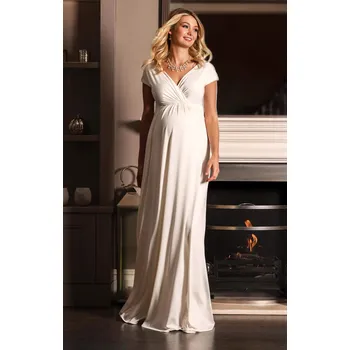 Těhotenské šaty Tiffany Rose Těhotenské svatební šaty dlouhé Francesca Barva: Ivory - smetanová, Velikost: 1 EU 36-38, Materiál: krajkové