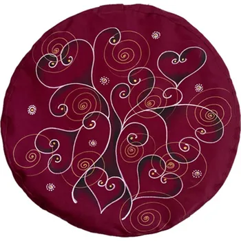 Dekorativní polštářek LaMonka Elbabett Meditační polštář LaMonka & Elbabett STROM LÁSKY + snímatelný povlak, 35 x 10 cm