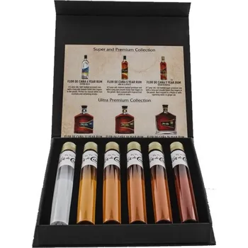 Likér Flor De Cana Tasting Set 6x 0,025l
