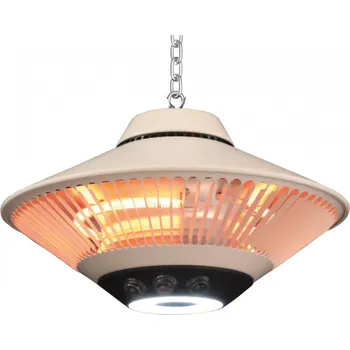 Plynový zářič Elmetfire Merkur C elektrické závěsné topidlo 1500W bílé ET0018