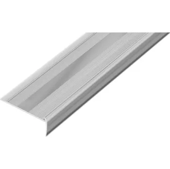 Stavební profil AP45/2 schodová lišta, pro lino ACARA, hliník elox stříbro, 18,5x44 mm, 2,7 m