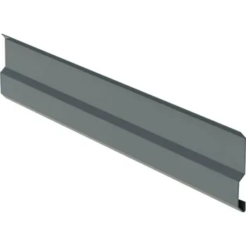 Plech Krycí lišta RŠ 100, 1 bm, Český hliník, Antracitová RAL 7016