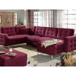 ELTAP Rohová sedací souprava ASGARD tvar U Látka čalounění: MatVelvet 68