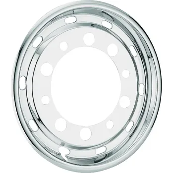 Poklice na kolo Přední nerezová poklice Super Single liner pro disky 22,5" ET130 (balóny) s offsetem 30mm