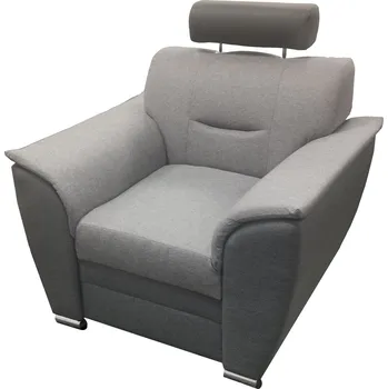 Křeslo Smartshop Saturn světle šedé/tmavě šedé