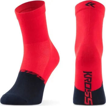 Pánské ponožky ponožky Kross Active Man Mid, red - vel. 36-38 119423