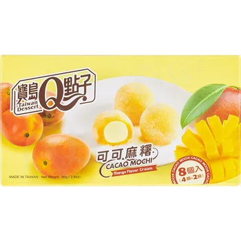 Cukrovinka Qmochi Japonské koláčky Mochi s příchutí manga 80 g