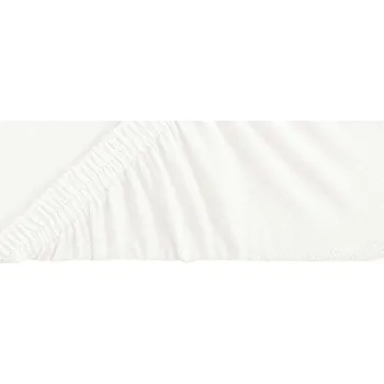 Prostěradlo Biberna Žerzejové napínací prostěradlo (bílá, 90-100 x 200 cm)