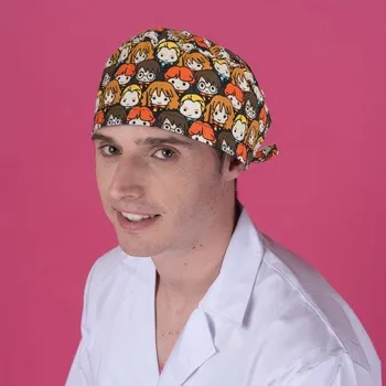 Čepice Enfermanía Chirurgická čepice pro krátké vlasy Barva: Howarts characters