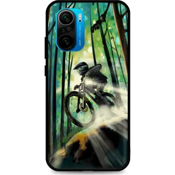 Pouzdro na mobilní telefon Kryt Xiaomi Poco F3 silikon Mountain Bike (obal neboli pouzdro na Xiaomi Poco F3)