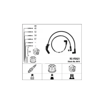 Zapalovací kabel Sada kabelů pro zapalování NGK RC-FD521 - FORD