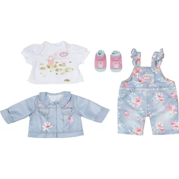 Doplněk pro panenku Baby Annabell Džínové oblečení Deluxe 43 cm