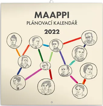 Kalendář Presco Group Maappi rodinný plánovací kalendář 2022